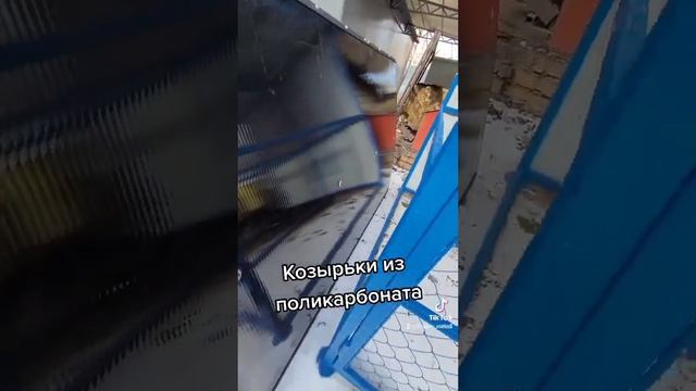 Козырьки из поликарбоната