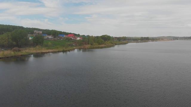 Село Кандрыкуль. Озеро Кандрыкуль. Туймазинский район Башкортостана. Май 2018. Съемки с дрона. 4k смотреть онлайн