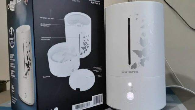 Обзор на увлажнитель воздуха Polaris PUH 3740 TF белый смотреть онлайн