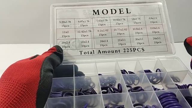 Набор маслостойких уплотнительных колец (225 шт) NBR резина - RD11270ZK смотреть онлайн