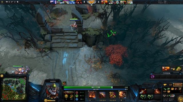 Sniper Гайд Dota 2-Мид. Снайпер-Мид. "Кама Пуля" смотреть онлайн