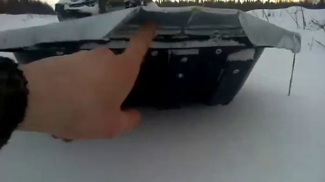 Толкач, работа козырька от завихрения снега. смотреть онлайн