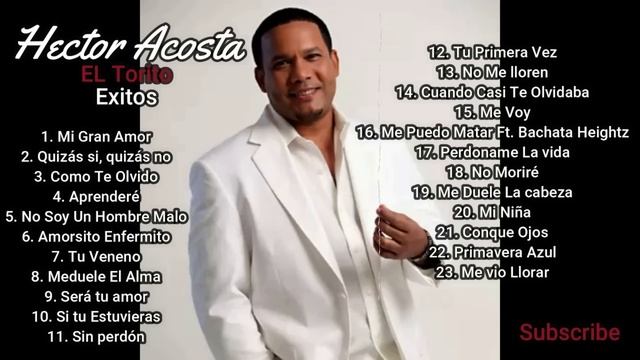 Hector Acosta(El Torito)-Exitos- 23 canciones mix смотреть онлайн