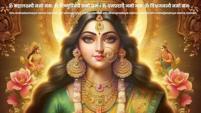Om Mahalaxmi Namo Namah | POWERFUL GODDESSES LAKSHMI MANTRA to ATTRACT MONEY, PROSPERITY & HAPPINES