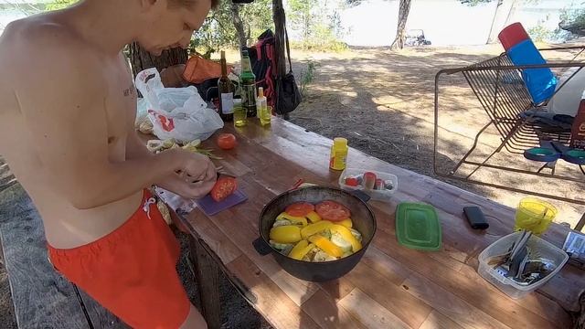 Ладожские шхеры. День 1. Дорога. Поиск мест. Разбивка лагеря. Обед на костре. смотреть онлайн