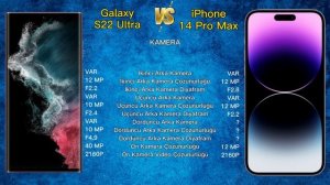 Samsung Galaxy S22 Ultra vs Apple iPhone 14 Pro Max (128 GB) Karşılaştırması