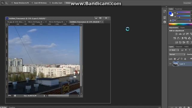 Как сделать панорамное фото в фотошопе