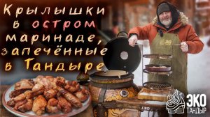 Куриные крылышки в остром маринаде в тандыре по эксклюзивному рецепту Олега Ольхова для ЭкоТандыра