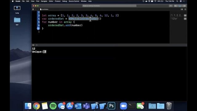 Swift for Beginners: Set and OrderedSets (Xcode 11, 2020) - iOS Development
