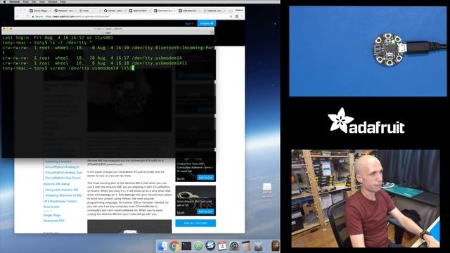 CircuitPython & macOS: Getting Started and Editing Files with Tony D!