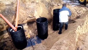 Канализация для глинистых грунтов