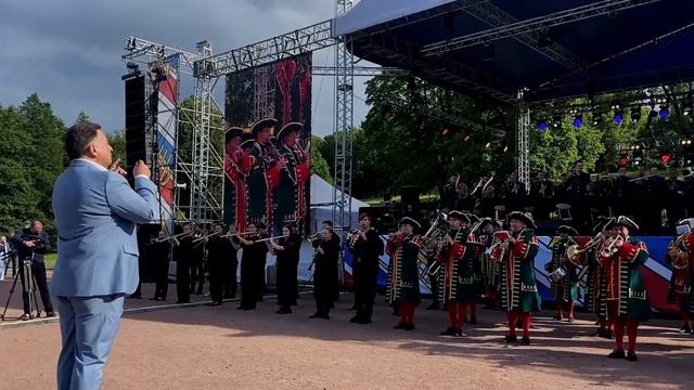 Марш Лейб-гвардии Преображенского полка. Сводный оркестр фестиваля "С тобой, страна!"