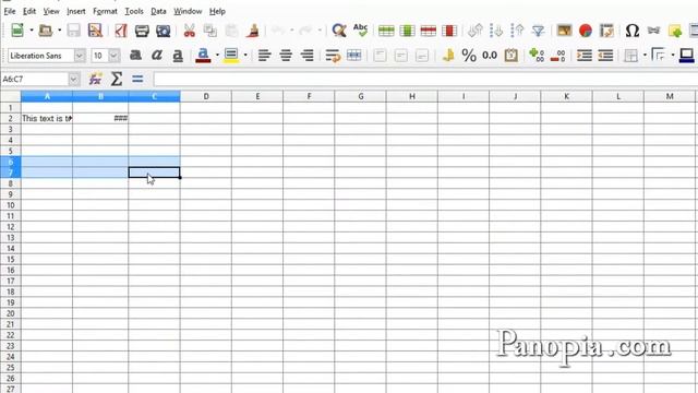 LibreOffice Calc - Interface