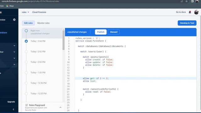 Rules for writing Firestore security rules