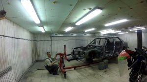 Реставрация Mercedes-Benz 124 седан (часть 9) Кантователь кузова