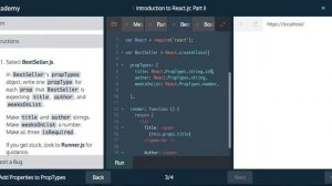 CodeCademy Tutorial:  Introduction To ReactJS: Part 14