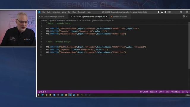 Adding Teleprompter Functionality Using vMix Scripting