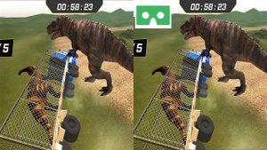 Dino Zoo Transport 3D VR video 3D SBS VR box google cardboard