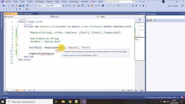 Substituindo e removendo string. Função Replace. Vb.Net tutorial смотреть онлайн