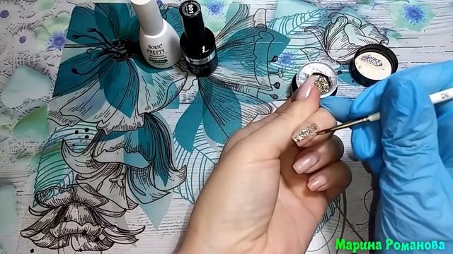 Маникюр для себя! Молочная база "Beautilux". Зимний дизайн. #маникюр #самасебемастер #снежинка