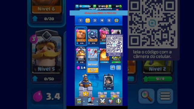 LIVE DE CLASH ROYALE AO VIVO ‹ GabrielzLima › смотреть онлайн
