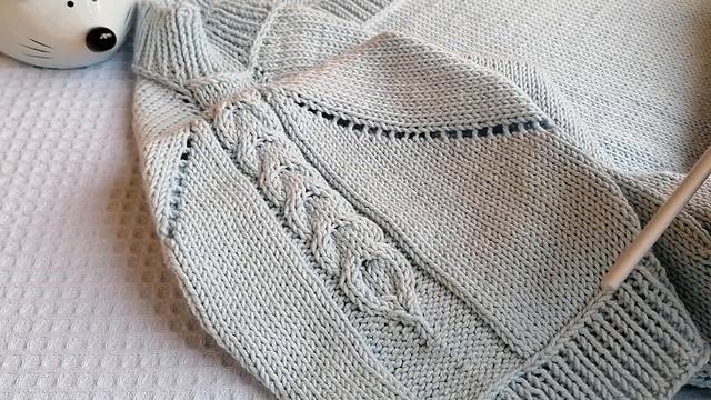 ВЯЗАНИЕ.  ДЖЕМПЕР (футболка) из ПОЛУХЛОПКА получился прекрасным! #вязание #ТатьянаКильмяшкина