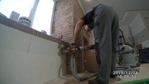 Сверление отверстия диаметром 132 мм