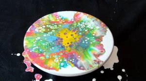 Акриловая заливка на "горячем" медиуме с применением WD40