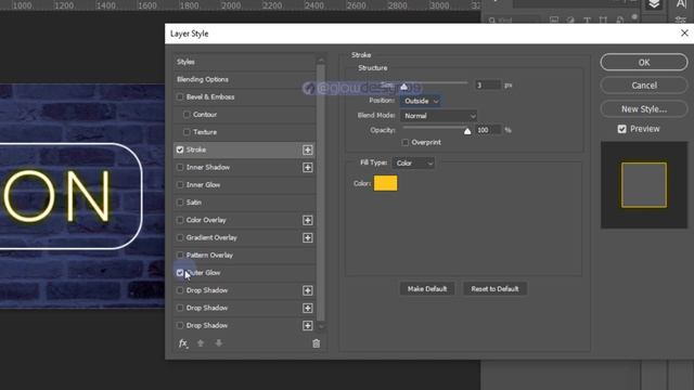 How to Create Neon Glow Effect in Photoshop I Step by Step Tutorial смотреть онлайн
