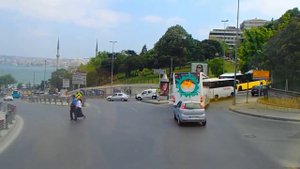 СТАМБУЛ Дорожное движение по узким улочкам (HD 1080)