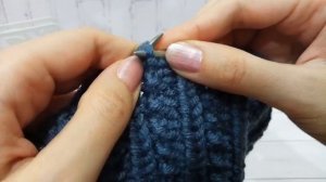 DIY: Шапка из толстой пряжи жемчужной резинкой, простой и подробный мастер-класс