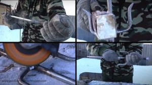 Making a  knife SAI. Саи из арматуры своими руками.