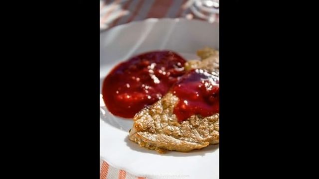 Холодные закуски мясные:Говядина с соусом из клюквы "Дарбо" смотреть онлайн