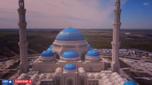 Grand Mosque of Nur Sultan City, Aerial Cinematic VID.
