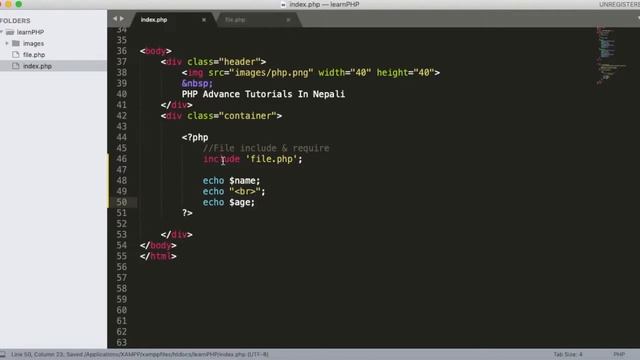 Include and Require Function in PHP || PHP Advance Tutorial in Nepali