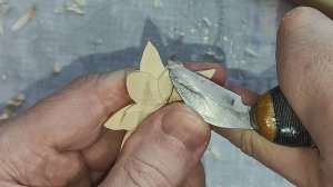 НЕОБЫЧНАЯ ВЕЩЬ из щепки Ясеня / Wooden Barrette Flowers