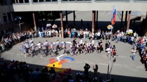 Воронеж. Школа 52 . Вальс 25.05.2017. кружится вальс. последний звонок