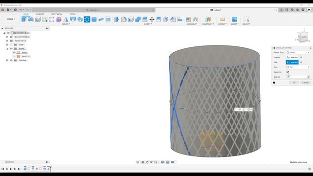 P.40. Knurl surface in Fusion 360 / Моделируем насечки во Fusion 360