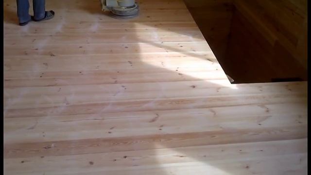 Межслойная шлифовка водного лака на шпунте. смотреть онлайн