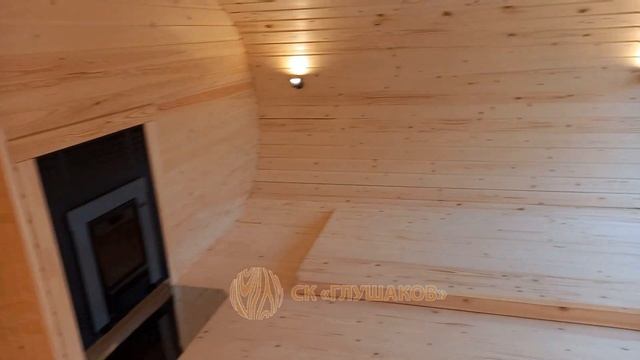 Баня с панорамным окном необычная и красивая смотреть онлайн