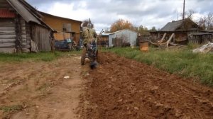 Мотоблок Нева мб-2 с адаптером.