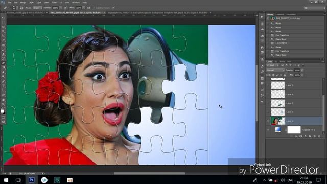Создание puzzle в фотошопе смотреть онлайн