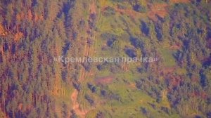 Удар по позиции миномёта ВСУ в районе Кременной/Strike at the AFU mortar position near Kremennaya