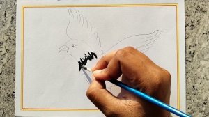 Easy drawing  of  a Eagle for childrens ..#easydrawing