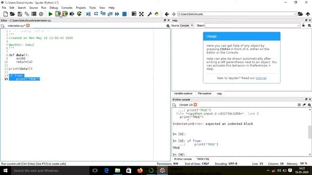 Python Indentation | How To Indent Your Python Code | Python tutorial|#7