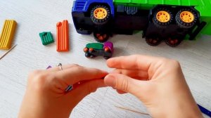 Мусоровоз из пластилина / Фигурки из пластилина / Лепим машинки