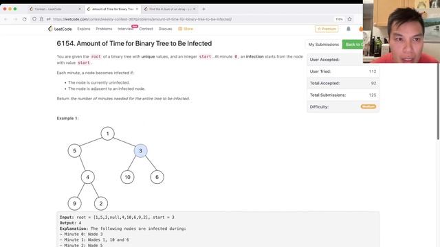 2385. Amount of Time for Binary Tree to Be Infected (Leetcode Medium) смотреть онлайн