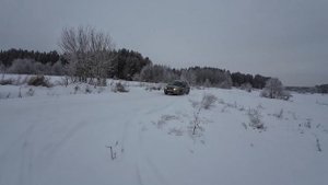 Цепи на колеса Лада Гранта тестируем по снегу