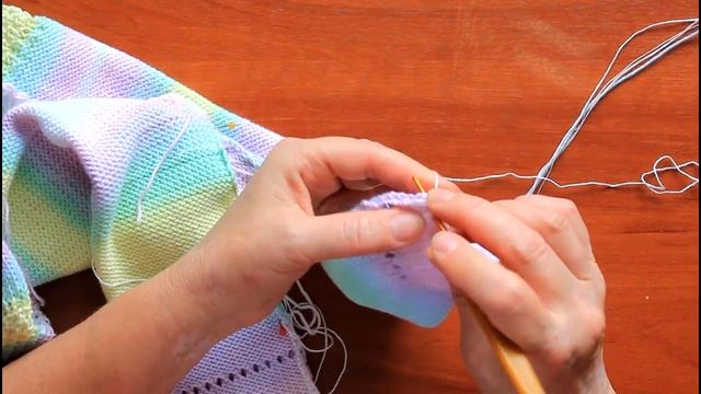 Как пришить планку к вязаному изделию смотреть онлайн