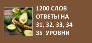 Игра 1200 слов ответы 31, 32, 33, 34, 35 уровни
